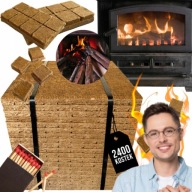 ROZPAŁKA PODPAŁKA 5,8KG 2400 SZT KOSTEK DUŻA DO PIECA KOMINKA GRILLA GRATIS