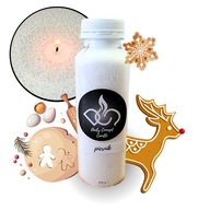 Świeca PERŁOWA zapachowa Piernik 200g oraz 10 knotów po 10 cm