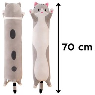 MASKOTKA PLUSZAK DLUGI KOTEK PODUSZKA PLUSZAK KOT 70CM DLA DZIECKA ZABAWKA