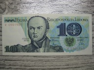 BANKNOT PRL 10 ZŁOTYCH 1982 ROK JÓZEF BEM UNC