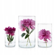 WAZONY SZKLANE PRZEZROCZYSTE 30-21-15 CM WYSOKOŚĆ