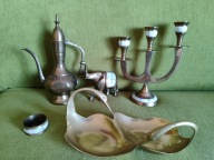 Zestaw metalowych ozdób do mieszkania