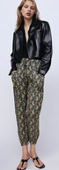 ZARA SPODNIE LUŹNE ALLADYNKI JOGGERY PRINT NOWE ROZMIAR 38 M