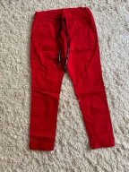 Czerwone modne spodnie champion league sznureczek made in italy