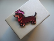 PIN PRZYPINKA BROSZKA PIES JAMNIK