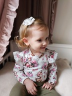 HELEN BODY NA DŁUGI RĘKAW DLA DZIEWCZYNKI SARNA SARENKA RÓŻE KWIATKI 74