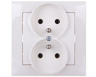 Gniazdo Elektryczne podwójne Ospel Ecru