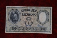 Banknot Szwecja 10 koron 1958 rok !!!