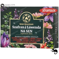 Suplement diety Herbal Monasterium szafran i lawenda na sen 30 kaps.
