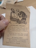 Stary Dokument Reklama Judaika Antysemityzm II RP Żydzi Samoobrona Narodu 1
