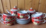 Komplet kawowo-herbaciany Połonne Ukraina – porcelana vintage