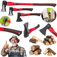 SIEKIERA ROZŁUPUJĄCA DO ŁUPANIA DREWNA TOPOREK CIESIELSKA ZESTAW 3 SZT