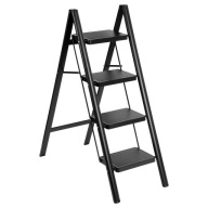 DRABINA DOMOWA DRABINKA SKŁADANA DO KUCHNI 4 STOPNIOWA METALOWA STALOWA 150