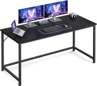 Biurko prostokątny Songmics vasagle 135 x 60 x 76 cm czarny