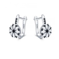 Kolczyki s42 Platerowane Platyną CZ / Spinel – Franko