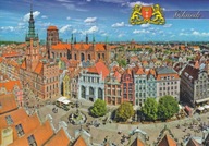 GDAŃSK - DŁUGI TARG - PANORAMA - HERB