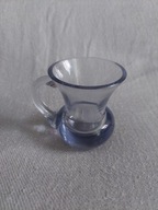 MAŁY WAZON WAZONIK SZKŁO NEODYMOWE CZECHOSŁOWACJA LATA 50 MOSER