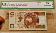 10 złotych 1994 seria AA GDA 65 EPQ