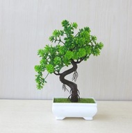 Sztuczne rośliny z tworzyw sztucznych Bonsai doniczka ozdoby dekoracje