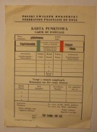 BOKS - POLSKI ZWIĄZEK BOKSERSKI - KARTA PUNKTOWA - 19 luty 1965 rok