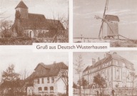NIEMCY - DEUTSCH WUSTERHAUSEN - KOŚCIÓŁ - MŁYN - WIATRAK - SZKOŁA