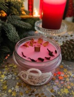 PIWONIA & PIŻMO świeca sojowa *Prosto z Serca* drewniany knot 235ml