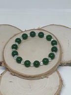 Jadeit...Jadeitowa bransoletka bransoletka z cyrkoniami