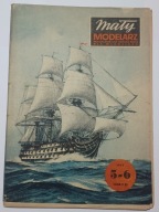 Okręt historyczny HMS "VICTORY" 1:200 Mały Modelarz numer 5-6/1977