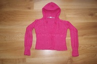 Sweter rózowy krótki 122/128 6-8 lat