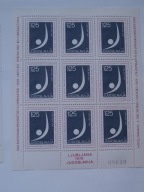 Jugosławia - MŚ w gimnastyce Ljubljana - Mi. 1398 arkusik **