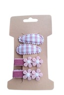 Mini spinki do włosów dla niemowląt dziewczynek kwiatki 4 szt.