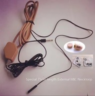 Pętla indukcyjna z mikrosłuchawką i mikrofonem na egzamin mini jack