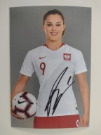 Zdjęcie 10x15 autograf Polska Ewa Pajor Reprezentacja