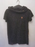 NAKETANO BRAVE NEW WORD KOSZULKA T-SHIRT ROZ.M/L Z KAPTUREM