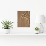 Obraz na płótnie ręcznie malowany akrylami strukturalny 3d abstrakcja 18x24