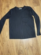 RESERVED CZARNY T-SHIRT BLUZKA DŁUGI RĘKAW M/38