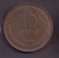 Izrael - 10 Pruta 1949 rok