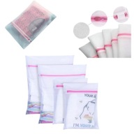 4X WORKI WORECZKI DO PRANIA BIELIZNY SKARPET Z ZAMKIEM SIATKA DO PRANIA