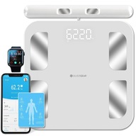 Waga Silvergear z czujnikami do pomiaru tkanki tłuszczowej