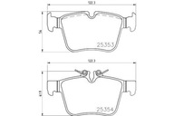 KLOCKI HAMULCOWE TYŁ P 50 122 BREMBO MERCEDES