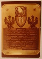 CZĘSTOCHOWA 11.11.1984 TABLICA WDZIĘCZNI N.P. JASNOGÓRSKIEJ " ZA OCALENIE"