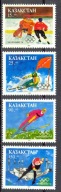 Kazachstan 1994 Znaczki 37-40 ** sport olimpiada narty hokej igrzyska