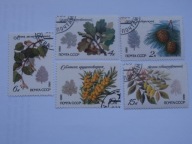 ZSRR - liście i owoce drzew - Mi. 5002-06 kasowane