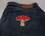 Naszywka Haftowana MUCHOMOR Grzyb – 9,5 x 9 cm
