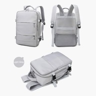 BAGAŻ PODRĘCZNY PLECAK PODRÓŻNY 40X20X25CM RYANAIR WIZZAIR SZARY LAPTOP