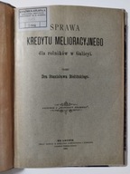 Bieliński St. Sprawa kredytu melioracyjnego dla rolników w Galicyi - 1891 r