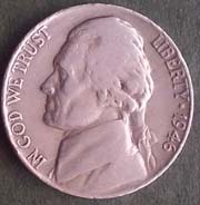 5 centów - 1946 USA - Thomas Jefferson