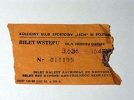 KKS Lech Poznań - PRL - bilet na mecz piłki nożnej 29