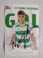 Zdjęcie 10x15 autograf Lechia Gdańsk sezon 2023/24 Gol Tomasz Neugebauer
