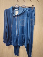 Komplet dresowy welurowy morski, r. Uni Plus Size Italy !!!